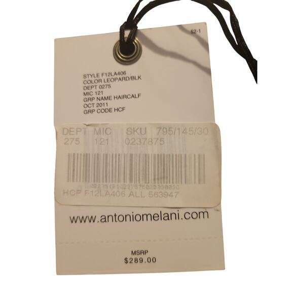 Antonio Melani | The Fearless Finisher – Leopard Print Gold Chain Satchel (New) - Picture 7 of 7